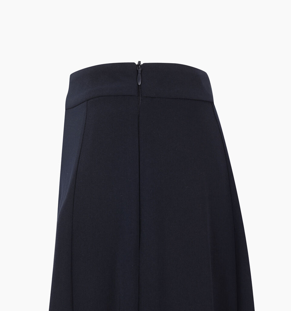 Dark blue asymmetrical skirt - sisley k longuette skirts - Dark Blue | Sisley K image number 4
